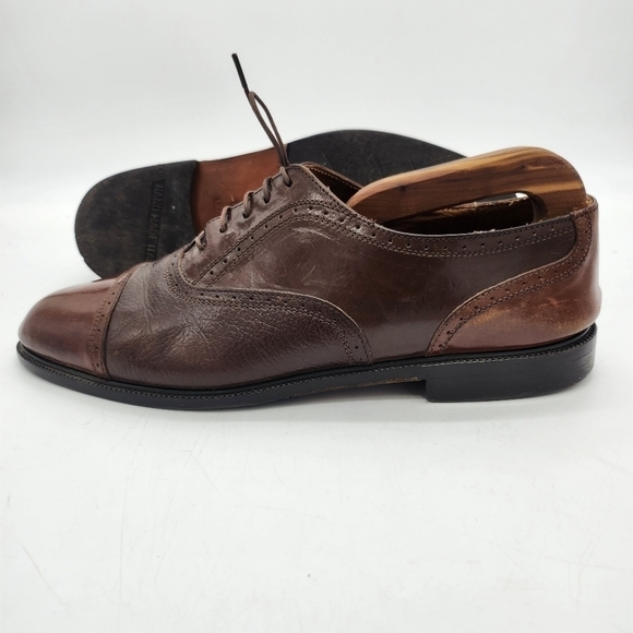 Adolfo Oxford Lace Up Shoes Men's Size 9.5M Brown - Picture 14 of 16
